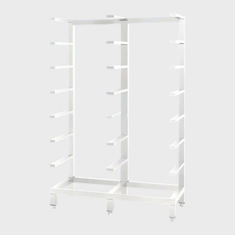 Aufbewahrungsregal für medizinische Körbe aus Edelstahl